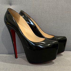 Christian Louboutin Black Platform Pump size 37.5